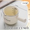 Maxdot 1 Pack Espresso Shot Cups,Ceramic Expresso Measuring Cup with