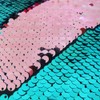 San Tungus 16"x16" Teal and Lotus Pink Reversible Sequins Mermaid