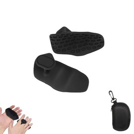 Gym Hand Grips for Men Women, Ergonomic Anti Slip Rubber Fingerless Workout Grip with Storage Pouch, Fitness Strength Training Hand Protector Gloves Accessories for Pull Ups Deadlifts Weightlifting