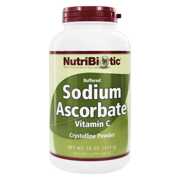 NutriBiotic Buffered Sodium Ascorbate Vitamin C Powder - 16 oz