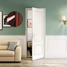 Türdichtung Dichtungsband Selbstklebend, 10m Haustür Dichtung, Türdichtung Selbstklebend, Door Seal Schalldämmung Tür Dichtband Haustür Fenster (Schwarz)