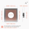 HVAC OV 4" Inch Wall and Ceiling Mount - Duct