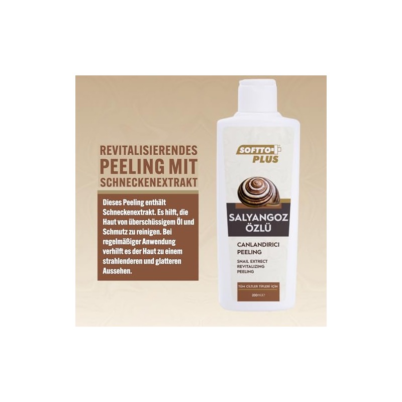 Softto+Plus Snail Extract Peeling – Tiefenreinigung für strahlende Haut -