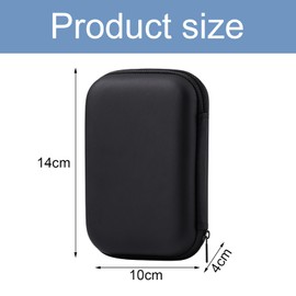 DHWEKU Hard Drive Case Hard Drive Case HDD Case for 2.5 Inch Hard Drives and SSD, Robust and Shockproof Case for Portable/Extreme Portable SSD External Hard Drive, Hard Travel Carry Case