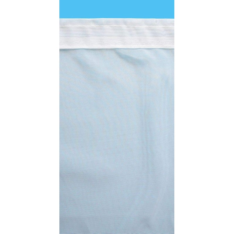 John Aird Denise - Plain White Net Curtain With Weighted