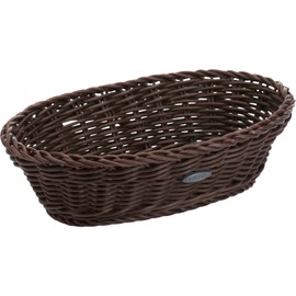 Saleen Oval Trend Basket, Brown, 23.5 x 16 x 6.5 cm