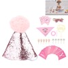 Dog Birthday Scarf Hat Adjustable Soft Comfortable Durable Birthday Supplies