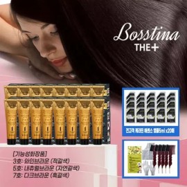 Gita 보스티나 더플러스 16개 앰플20매 꼬리빗 5개 [흑갈색] Bostina The Plus 16 Ampoules 20 Sheets Tail Comb 5 Pieces [Dark Brown]