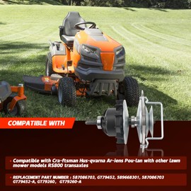 Transmission Driver Kit Compatible with Husqvarna for Craftsman 587086703 589668301 GT79452-A GT79260-A GT79260