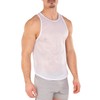 Gary Majdell Sport Men's Breathable Athletic See-Through Smooth Mesh Tank