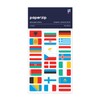 PAPERZIP - Flags of Europe – 48 Stickers for Business,