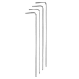 QUARKZMAN 4 Pieces Ball End Hex Key 1.5mm L Shape Extra Long Arm Hex Key Chrome Vanadium Steel Repair Tool for Home Repairs