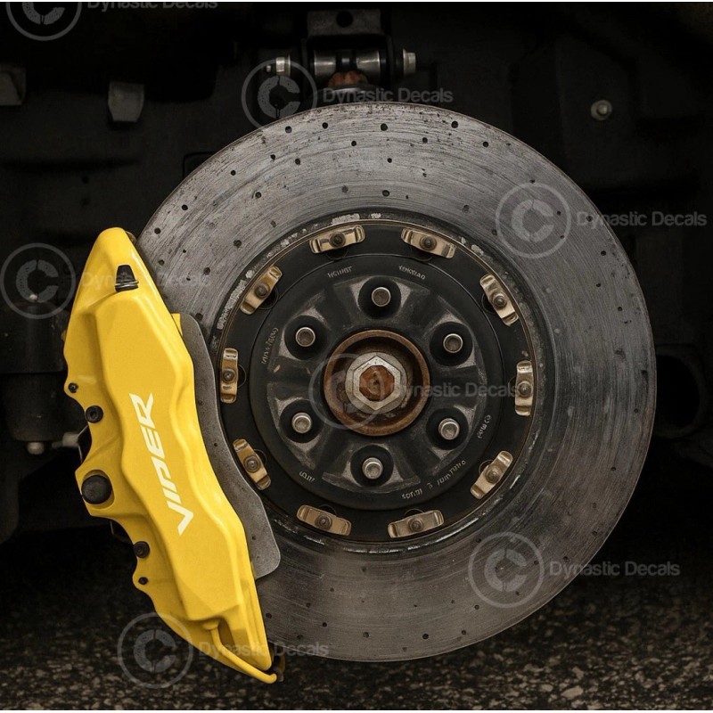 Dynastic Decals Dodge Viper Brake Caliper Decal Set Vinyl Sticker