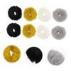BIUDECO 8pcs Fluffy Hair Ties Soft Ponytail Holders for Elastic