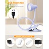 LiFMIRA Clip on Lamp USB Reading Light, 3 Color Modes,