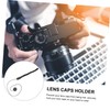 jojofuny 80pcs Camera Lens Cap Keeper Leash Elastic Rope Holder