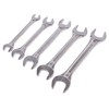 5pc Carbon Steel Metric Open-End Spanner Set - Ratchet MM