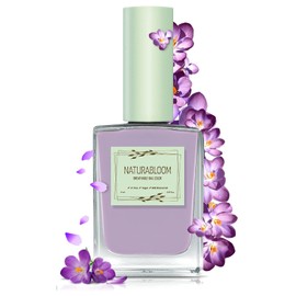 Nail Polish Quick Drying Purple (Lilac Delight) - Natural Nail Polish with Vegan Formula - Breathable, Sustainable and Long-Lasting, 14 ml