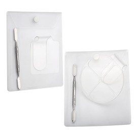 MERRYHAPY Nail Gel Palette Set 2 Sets Manicure Makeup Kit Ring Palette Mixing Board