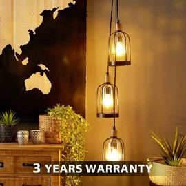 LVWIT 7.5W E27 Filament LED Glühfaden A60, 2700K Warmweiß, Ersatz für 75W Glühlampe, ultrahell 1055 lm, nicht dimmbar, Rustikalampe in Kolbenform, Filamentstil klar (6er Pack)