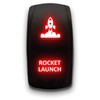 Rocket Launch - Red - Laser Etched Toggle Switch 20A