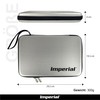 Imperial Hardcase Table Tennis Racket Case | Silver | Carbon