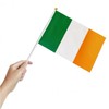3PCS 21x14cm IRELAND SMALL HAND WAVING Outdoor FLAG Irish Craft Table Desk Top Display