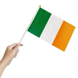 3PCS 21x14cm IRELAND SMALL HAND WAVING Outdoor FLAG Irish Craft Table Desk Top Display