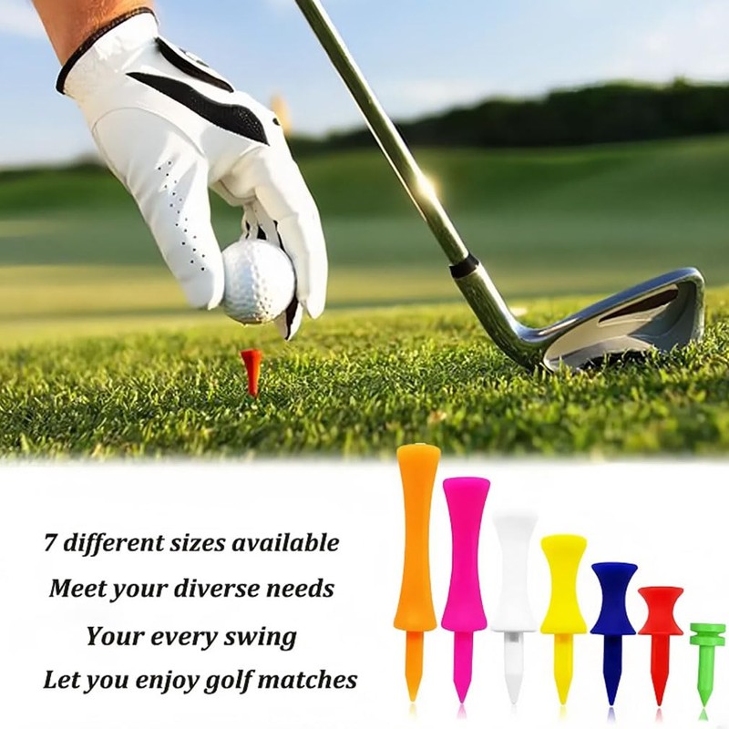 shaohui 70 Pcs Golf Tees, Mixed Sizes Plastic Golf Tees,Practical