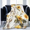 Goat Blanket Goat Sunflower Decor Animals Throw Blanket Gifts for