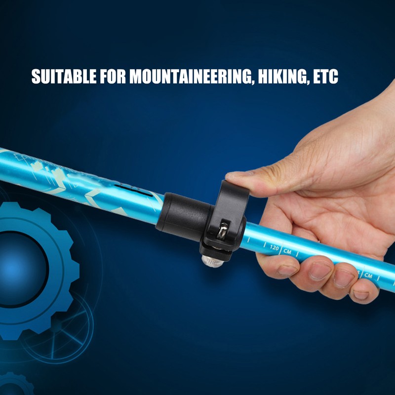Hiking Pole Aluminium Alloy Telescopic Collapsible Multifunctional Outdoor Walking Stick