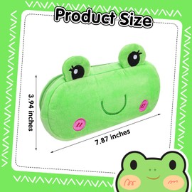 JOUTYFOR 8 Pcs Cartoon Pencil Pouch Bulk Cute Zipper Pencil Cases Animal and Fruit Pencil Boxes Plush Pencil Bag Japanses Kawaii Stationery Bag for Kids Boys Girls Students Classroom