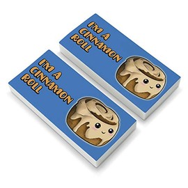 I'm A Cinnamon Roll Kawaii Eraser Set of 2