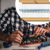 QCCAN 30 Values 1% Resistor Kit Assortment, 1/4W 10 Ohm-1M