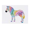 'Rainbow Zebra' Temporary Tattoo - Water Resistant, Skin-Safe, Non-Toxic Transfer