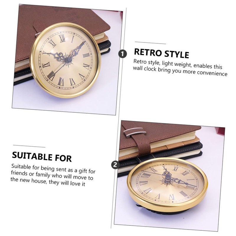 ULTECHNOVO Antique Decor Wall Quartz Clock Silent Wall Clock for