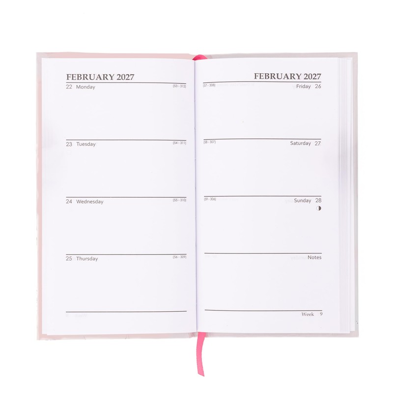 2027 Slim Diary Week to View - Bees Hardback Planner