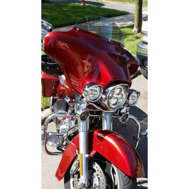 Sled Shields 8" Light Tint Windshield Compatible with Harley Davidson Street Glide/Electra Glide/Ultra Classic/Tri-Glide 1996-2013 Models