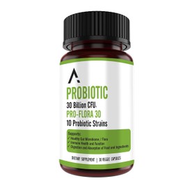 30 Billion Probiotic for Women and Men - Multi-Strain Spore (Bacillus Subtilis)  Non-Spore Formers for Ultimate Digestive Health                      