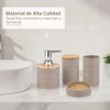 Accesorios para Baño juego 4 piezas, dispensador, soporte, vaso, jabonera