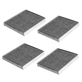 Set of 4 PA30093 cabin air filter with Activated Carbon Fits for Kenworth T680 T700 T800 T880 Peterbilt 567 579 Cummins ISX ISX12 ISX15 X15 ISXG Replace X19987001 AF55839 P640110