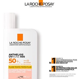 La Roche-Posay Protector Solar Facial La Roche Posay Anthelios UVMUNE Fluido Invisible con Color para Todo Tipo de Piel FPS50+ 50ml
