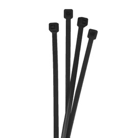 100x Cable Ties 160 x 2.5 mm Black Industrial Quality