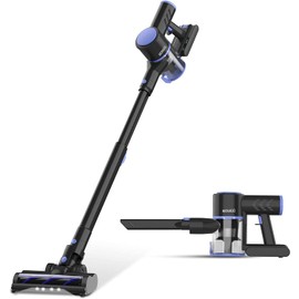 Coolwill Cordless Vacuum Cleaner, 4-in-1 Vacuum Cleaners for Home, Handheld Vacuum Cleaner with 40 mins Runtime, Stick Vacuum for Apartment, Carpet, Black 1 Battery