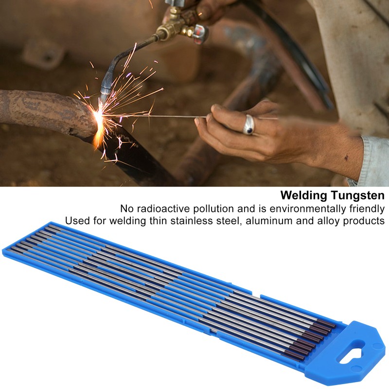 10Pcs Zirconium Tungsten Electrode Rod Arc Needle for Welding Thin