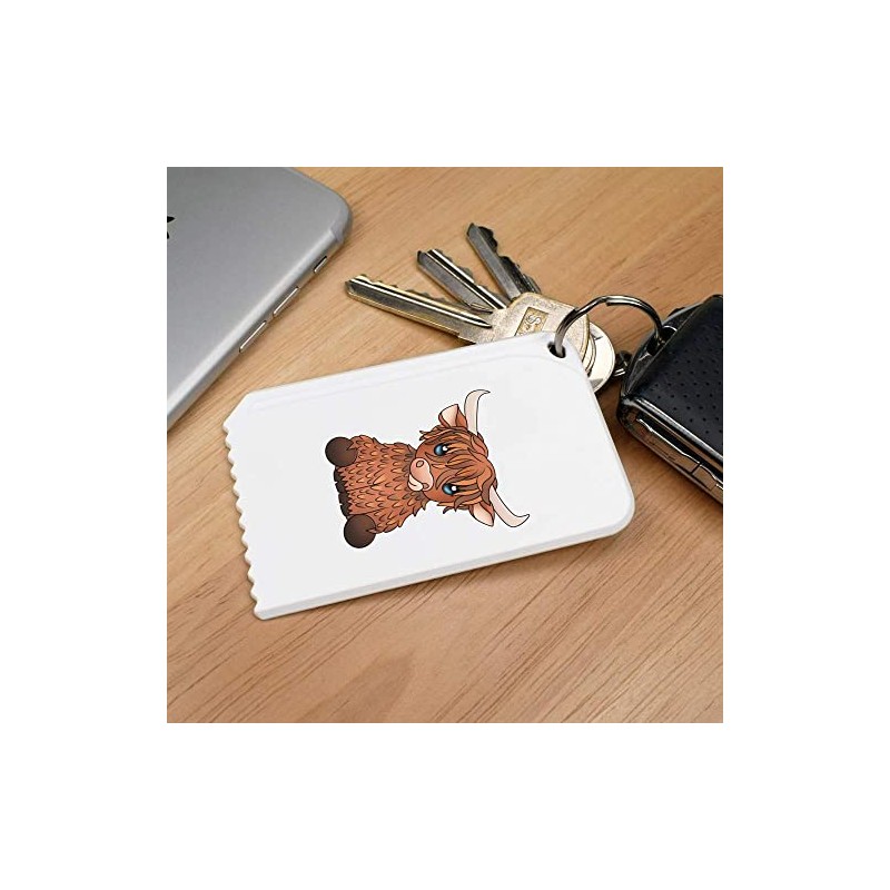 Azeeda 'Highland Cow' Plastic Ice Scraper (IC00028407)