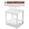 Stoog Outdoor & Indoor Side Table, Weather Resistant HIPS End