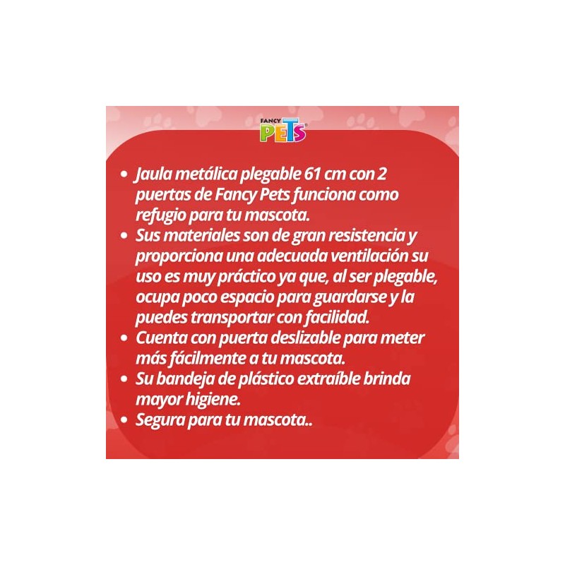 Fancy Pets Jaula Met Plegable para Mascota, 24