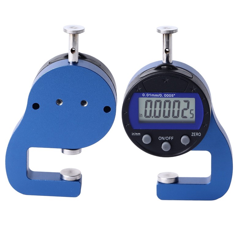 Digital Thickness Gauge Electronic Micrometer Thickness Meter 0.01mm 0.0005in Resolution