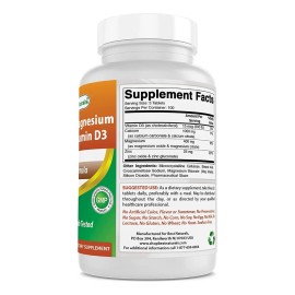 Vitamina D3 + Calcio + Magnesio + Zinc 300 Tabletas Eg Cc56 Sabor Nd